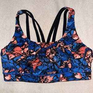Lululemon Athletica Blue and Orange Sports Bra size 8